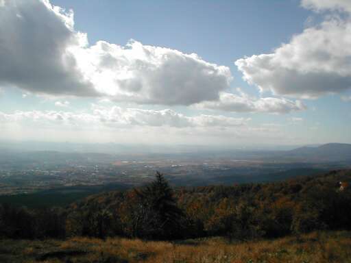 Pohled z Komáří vížky na jihozápad Pohled z Komáří vížky na jihozápad