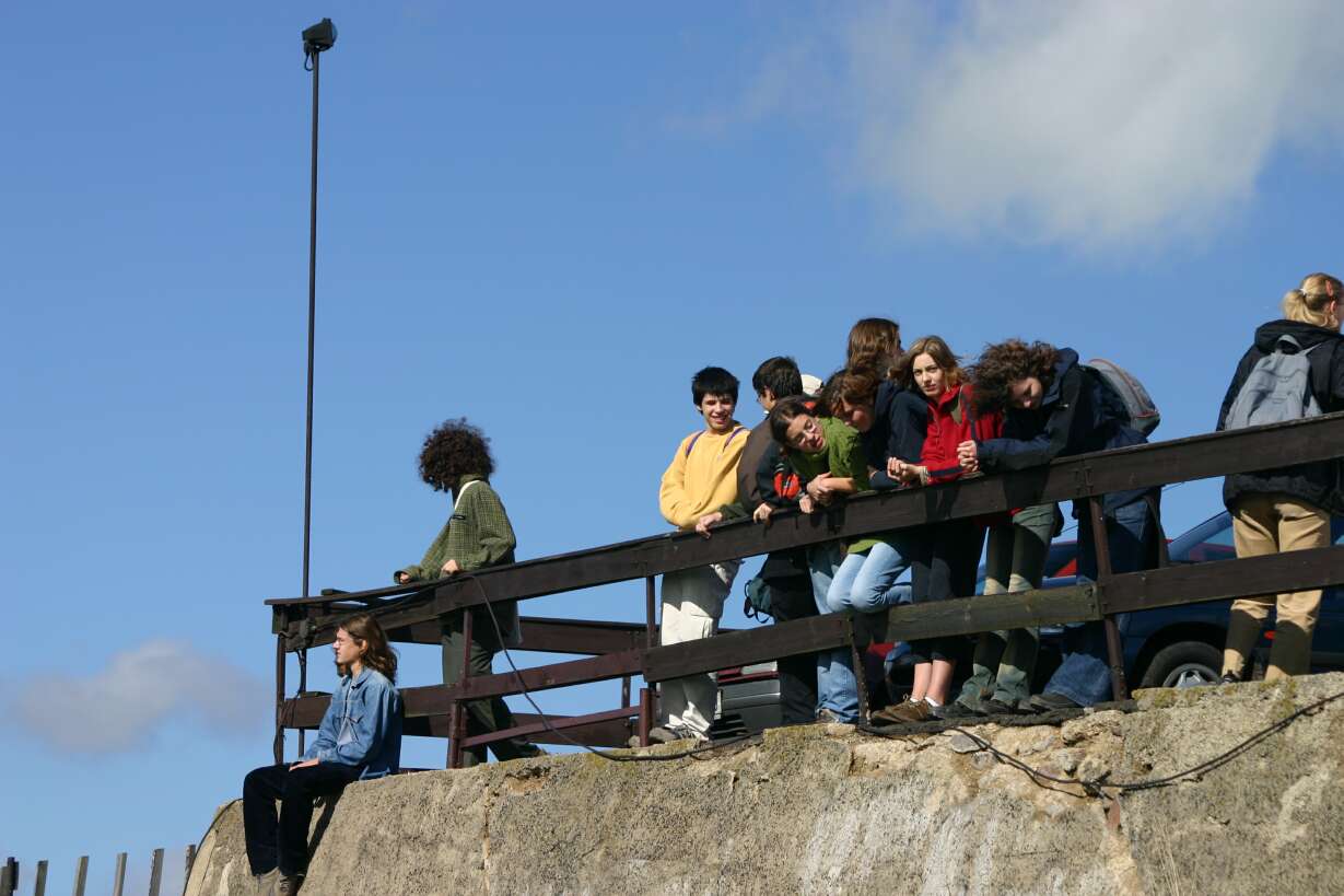 Studenti na vyhlídce na Komáří vížce