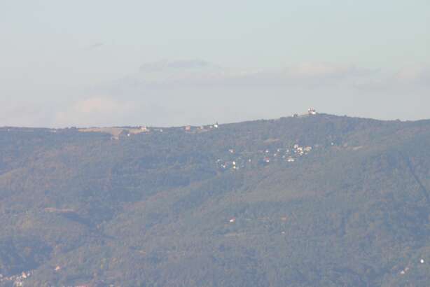 Komáří vížka od Milešovky Komáří vížka od Milešovky