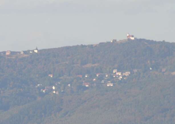 Komáří vížka od Milešovky Komáří vížka od Milešovky